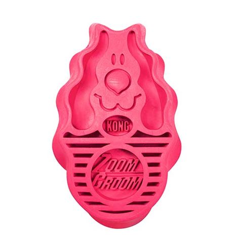 Kong ZoomGroom Cepillo de goma duro para perros Kong ZoomGroom Cepillo de goma duro para perros