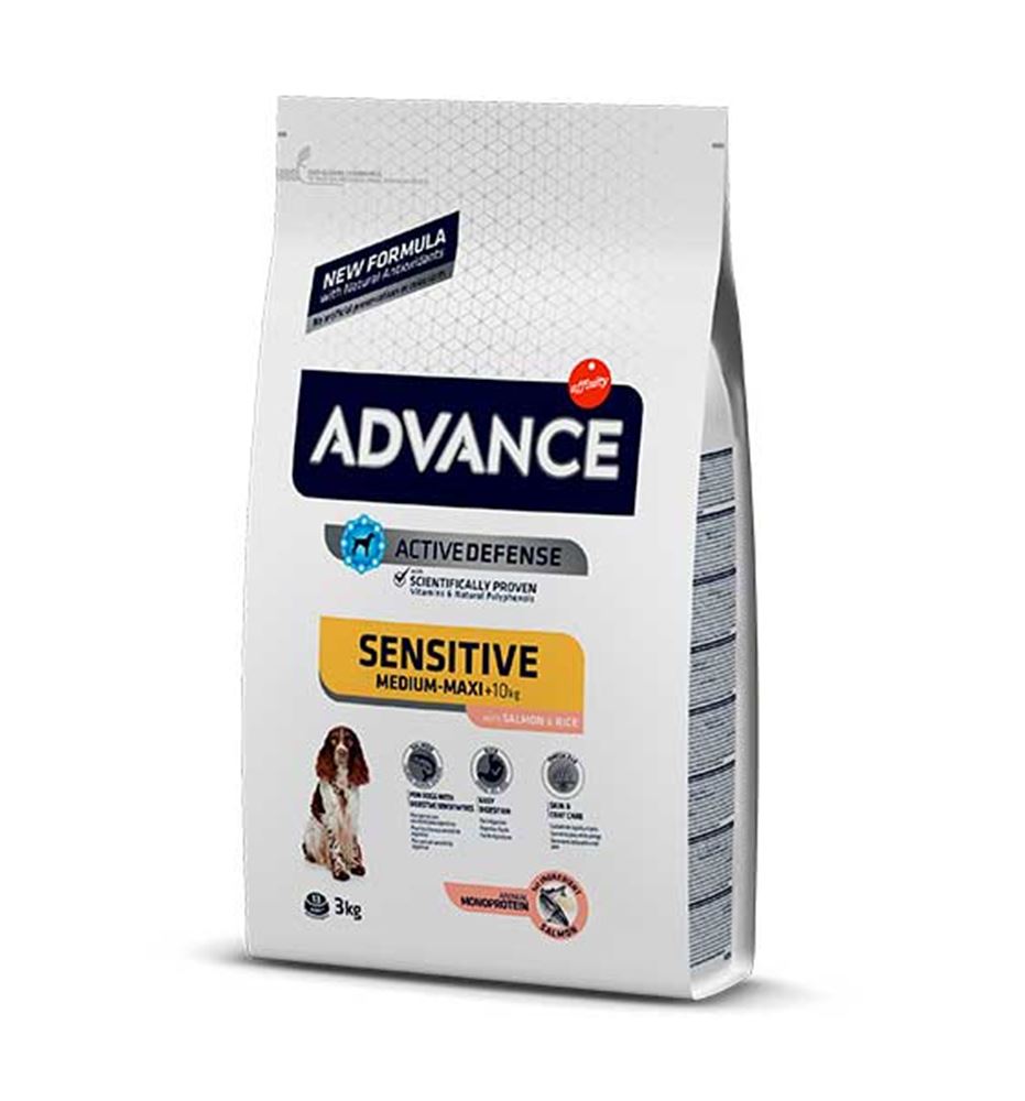 Advance Adult Sensitive Care Medium/Maxi Salmón pienso para perros