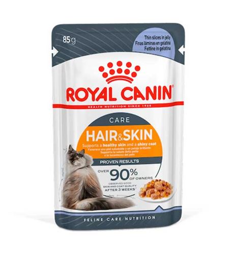 Royal Canin Hair & Skin Care gelatina en sobres para gatos Royal Canin Hair & Skin Care gelatina en sobres para gatos