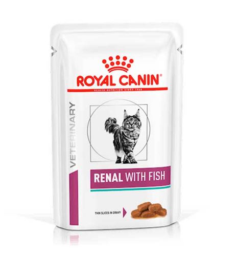Royal Canin Veterinary Renal Pescado salsa en sobre para gatos Royal Canin Veterinary Renal Pescado salsa en sobre para gatos