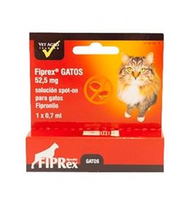 Fiprex Gatos Solución Spot-On pipeta antiparasitaria