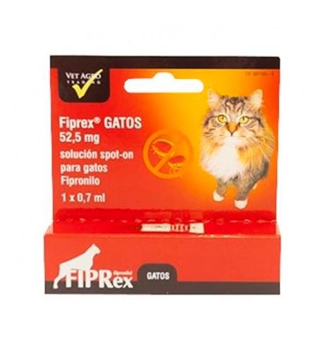 Fiprex Gatos Solución Spot-On pipeta antiparasitaria Fiprex Gatos Solución Spot-On pipeta antiparasitaria