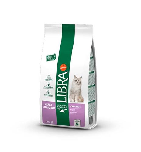 Libra Adult Sterilized Pollo pienso para gatos 1.5kg Libra Adult Sterilized Pollo pienso para gatos 1.5kg