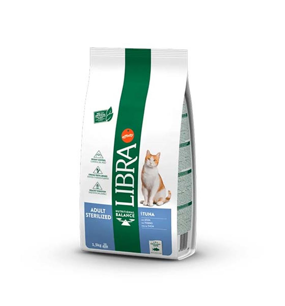 Libra Adult Sterilized Atún pienso para gatos 1.5kg