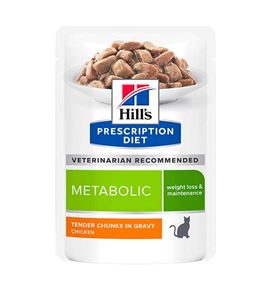 Hills Prescription Diet Metabolic Pollo sobre para gatos