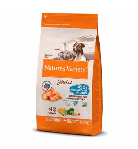 NATURES VARIETY SELECTED ADULT MINI SALMÓN PIENSO PARA PERR NATURES VARIETY SELECTED ADULT MINI SALMÓN PIENSO PARA PERR