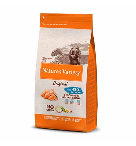 NATURES VARIETY ORIGINAL ADULT MEDIUM SALMÓN PIENSO PARA PE NATURES VARIETY ORIGINAL ADULT MEDIUM SALMÓN PIENSO PARA PE