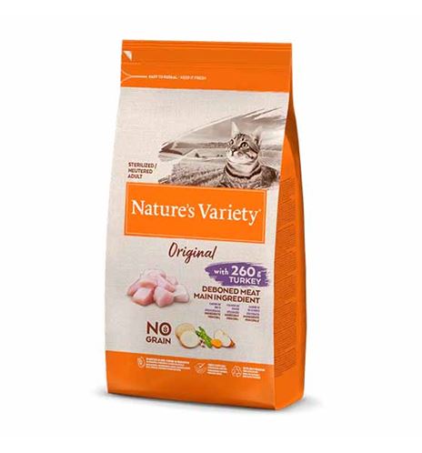 Nature's Variety Original Sterilized Adult Pavo pienso para gatos Nature's Variety Original Sterilized Adult Pavo pienso para gatos