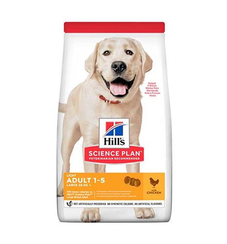 Hill's Science Plan Adult Light Large Breed Pollo pienso para perros Hill's Science Plan Adult Light Large Breed Pollo pienso para perros