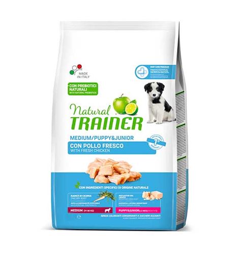 Natural Trainer Puppy & Junior Medium Pollo pienso para perros Natural Trainer Puppy & Junior Medium Pollo pienso para perros