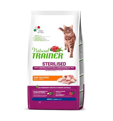 Natural Trainer Adult Sterilised Pavo pienso para gatos Natural Trainer Adult Sterilised Pavo pienso para gatos