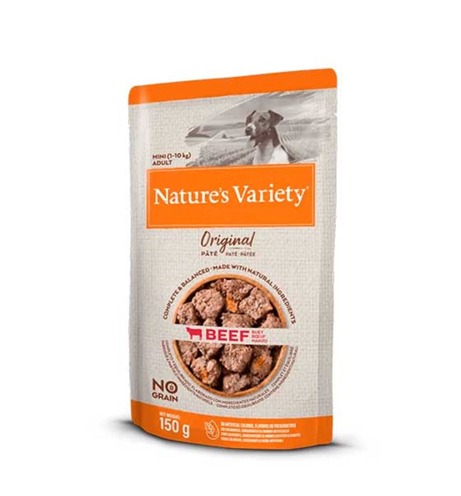 Nature's Variety Original Mini Adult Buey paté para perros