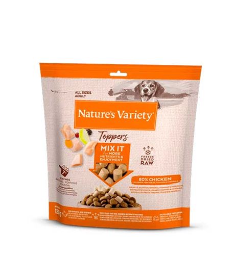 Nature's Variety Toppers Pollo Liofilizado para perros 120g Nature's Variety Toppers Pollo Liofilizado para perros 120g