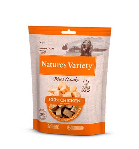 Nature's Variety Meat Chunks Pollo Liofilizado para perros Nature's Variety Meat Chunks Pollo Liofilizado para perros