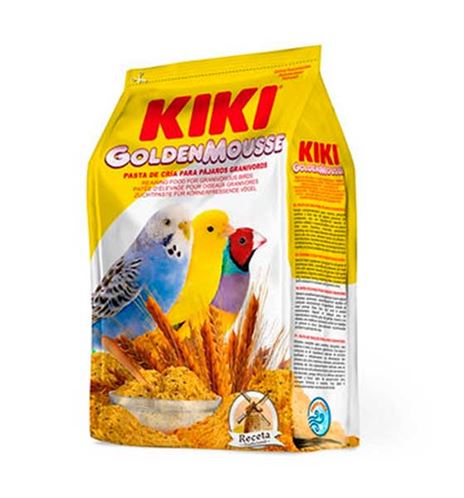 Kiki Golden Mousse pasta de cría para pájaros granívoros Kiki Golden Mousse pasta de cría para pájaros granívoros