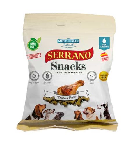Mediterranean Natural Serrano Snacks Pavo para perros Mediterranean Natural Serrano Snacks Pavo para perros