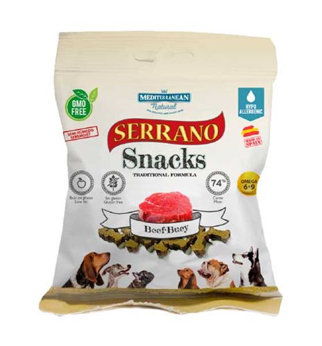 Mediterranean Natural Serrano Snacks Buey para perros Mediterranean Natural Serrano Snacks Buey para perros