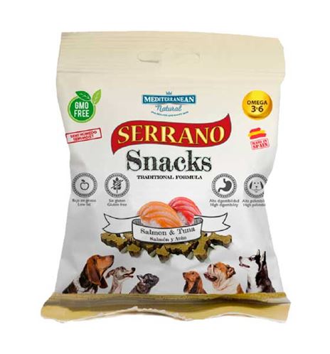 Mediterranean Natural Serrano Snacks Salmón y Atún para perros Mediterranean Natural Serrano Snacks Salmón y Atún para perros