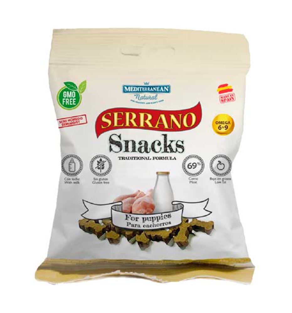 Mediterranean Natural Serrano Puppies Snacks para perros