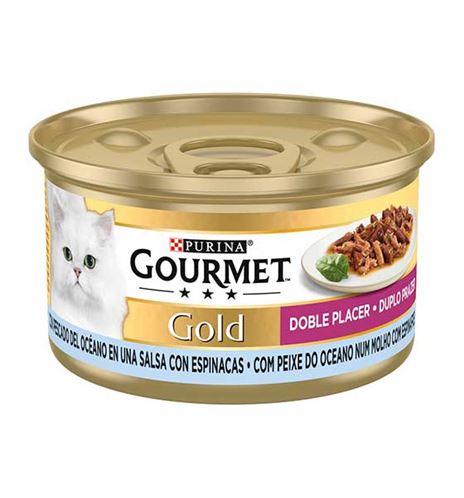 Purina Gourmet Gold Pescado del Oceano y Espinacas lata para gatos Purina Gourmet Gold Pescado del Oceano y Espinacas lata para gatos