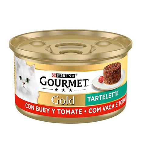 Purina Gourmet Gold Tartelette de Buey y Tomate lata para gatos Purina Gourmet Gold Tartelette de Buey y Tomate lata para gatos