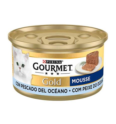 Purina Gourmet Gold Mousse de Pescado del Océano lata para gatos Purina Gourmet Gold Mousse de Pescado del Océano lata para gatos