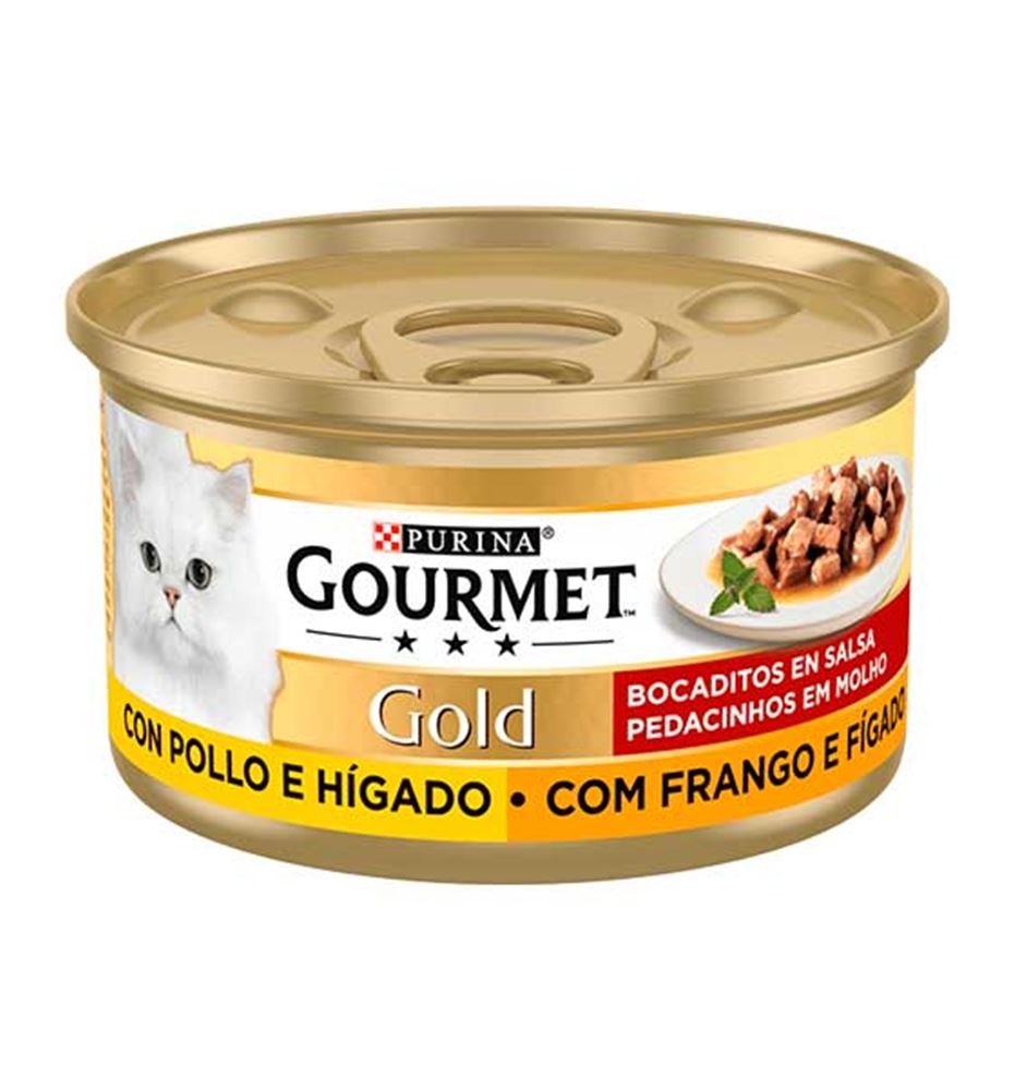 Purina Gourmet Gold Pollo e Hígado bocaditos en salsa para g