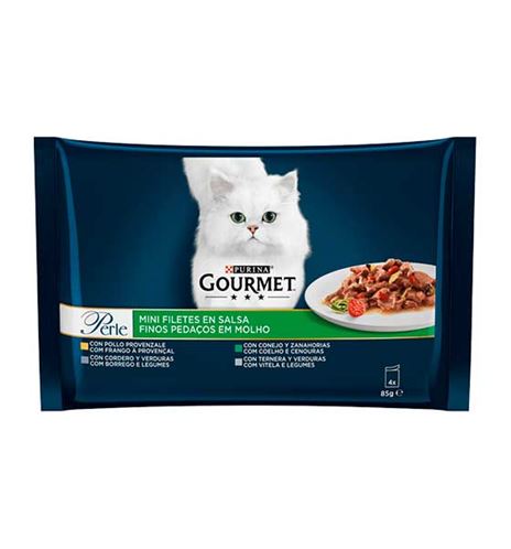 Purina Gourmet Perle Carne Filetes en salsa para gatos Purina Gourmet Perle Carne Filetes en salsa para gatos