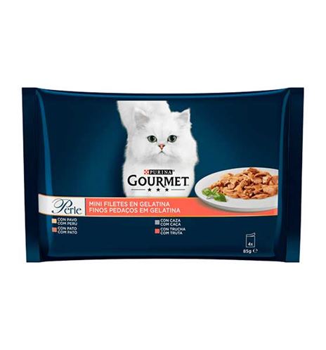 Purina Gourmet Perle Carne y Pescado Filetes en gelatina para gatos Purina Gourmet Perle Carne y Pescado Filetes en gelatina para gatos