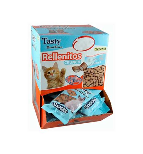 SanDimas Rellenitos Crunch Salmón snack para gatos SanDimas Rellenitos Crunch Salmón snack para gatos