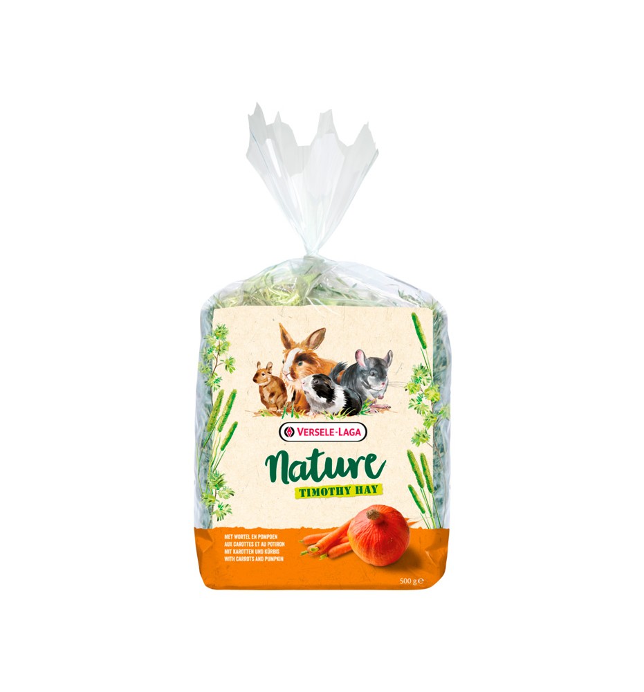 Versele Laga Nature Zanahoria y Calabaza heno timoteo para roedores