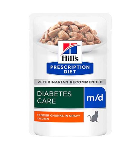 Hill's Prescription Diet Diabetes Care M/D Pollo sobre para gatos Hill's Prescription Diet Diabetes Care M/D Pollo sobre para gatos