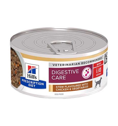 Hill's Prescription Diet Digestive Care I/D Stress Mini pollo y verduras lata para perros Hill's Prescription Diet Digestive Care I/D Stress Mini pollo y verduras lata para perros