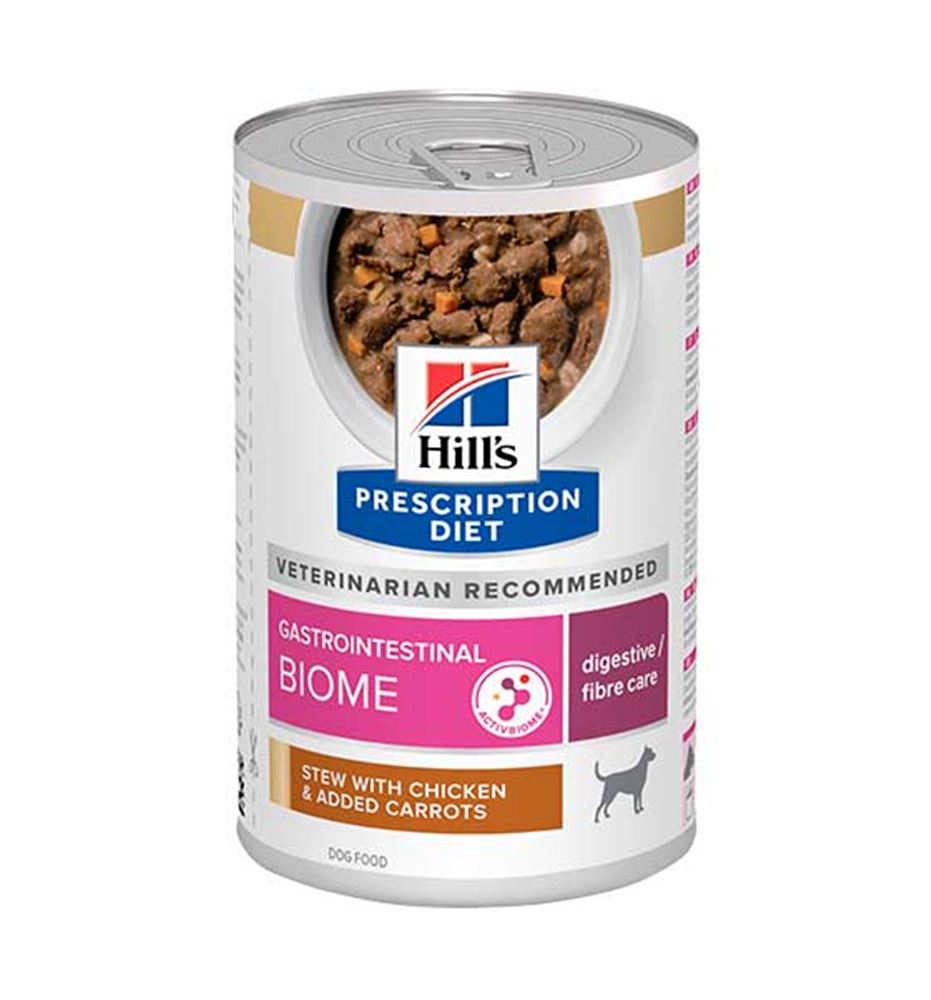Hill's Prescription Diet Gastrointestinal Biome pollo y zanahorias lata para perros