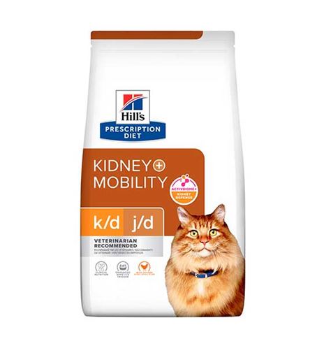 Hill's Prescription Diet Kidney + Mobility K/D J/D pienso para gatos Hill's Prescription Diet Kidney + Mobility K/D J/D pienso para gatos