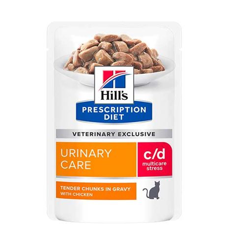 Hill's Prescription Diet Urinary Care C/D Multicare Stress Pollo sobre para gatos Hill's Prescription Diet Urinary Care C/D Multicare Stress Pollo sobre para gatos