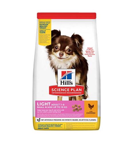 Hill's Science Plan Light Adult Small & Mini Pollo pienso para perros Hill's Science Plan Light Adult Small & Mini Pollo pienso para perros