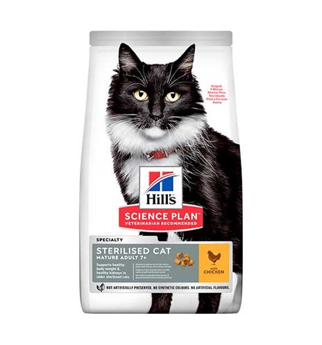 Hill's Science Plan Mature Sterilised Cat Pollo pienso para gatos Hill's Science Plan Mature Sterilised Cat Pollo pienso para gatos