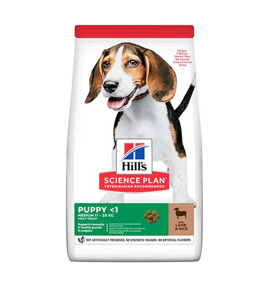 Hill's Science Plan Puppy Medium Cordero y Arroz pienso para perros