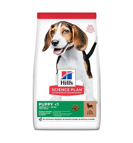 Hill's Science Plan Puppy Medium Cordero y Arroz pienso para perros Hill's Science Plan Puppy Medium Cordero y Arroz pienso para perros