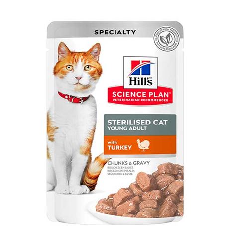 Hill's Science Plan Sterilised Cat Adult Pavo sobre para gatos Hill's Science Plan Sterilised Cat Adult Pavo sobre para gatos