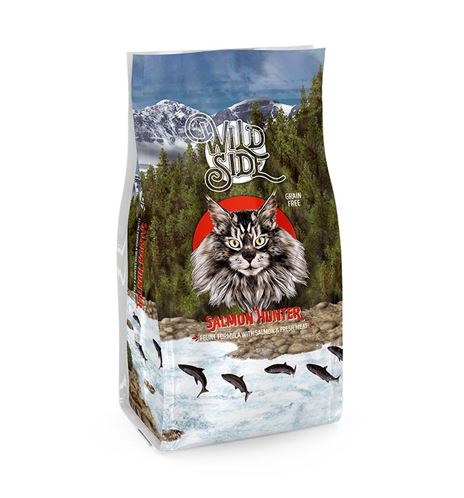 Wild Side Salmon Hunter Salmón pienso para gatos 2kg Wild Side Salmon Hunter Salmón pienso para gatos 2kg